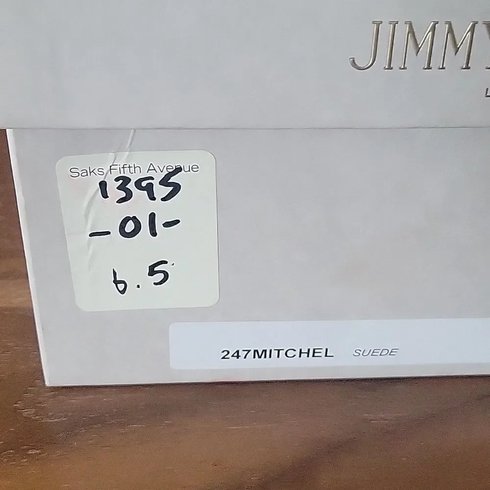 NWT Jimmy Choo Mitchel Mitchell Almond Suede Stiletto Heel 4" Pumps NIB 36.5 6 - Picture 13 of 16